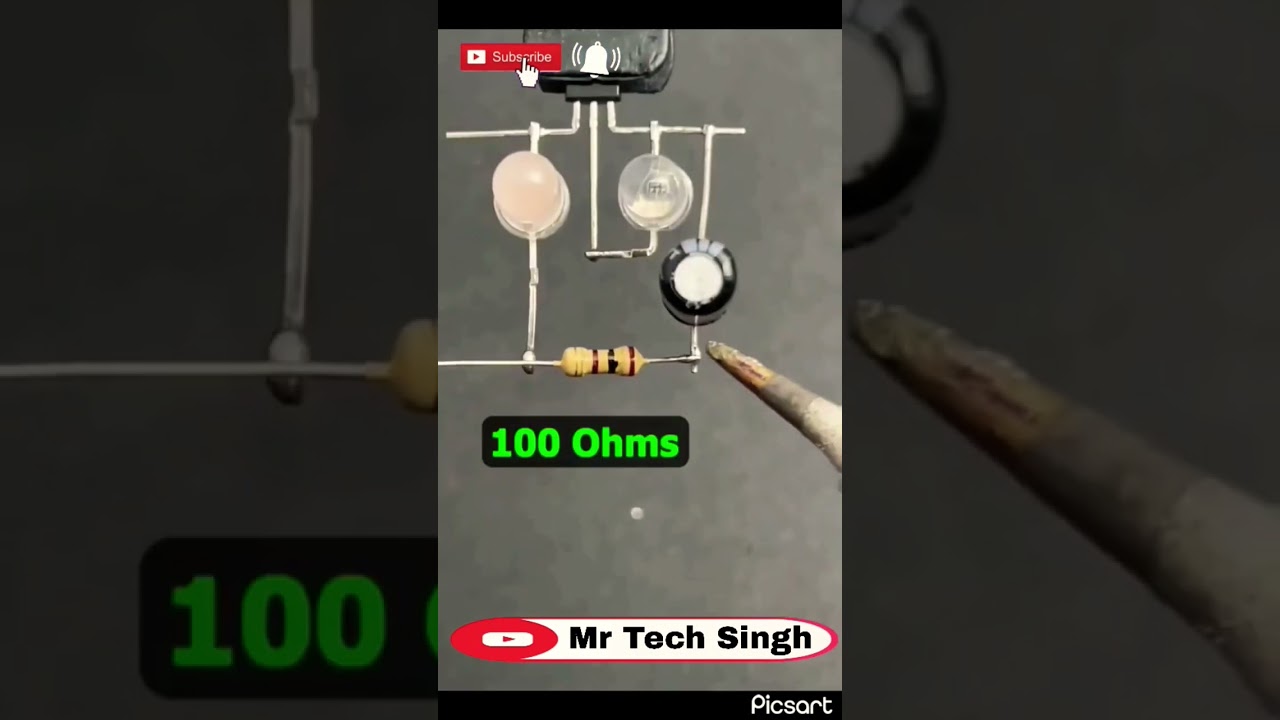 Blinking Led circuit by using transistor Bc547.......blinking led circuit कैसे बनाएं ?