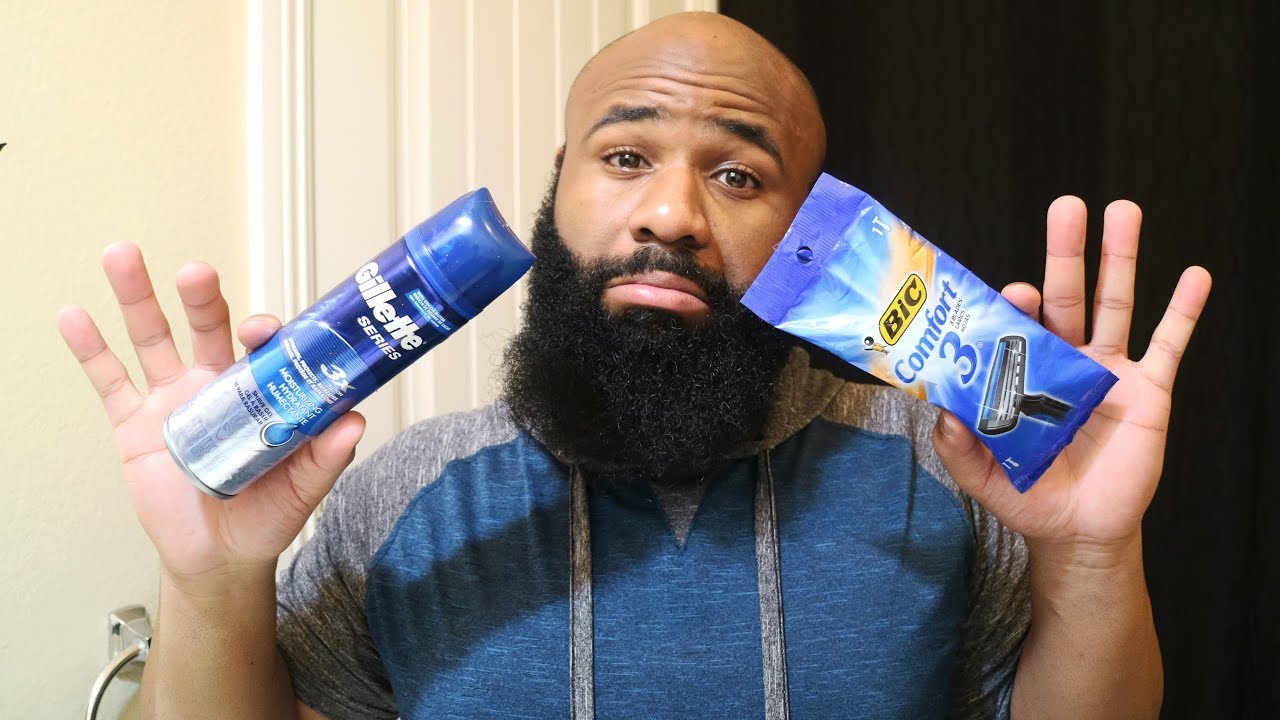 Cheap Shaving Products That WORK | BIC Comfort 3 Blade Razor | Bald Head Shave