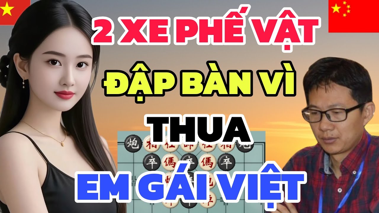 Cờ tướng - 2 xe mà thua chỉ vì dính bẫy EM GÁI VIỆT cả nước bàng hoàng