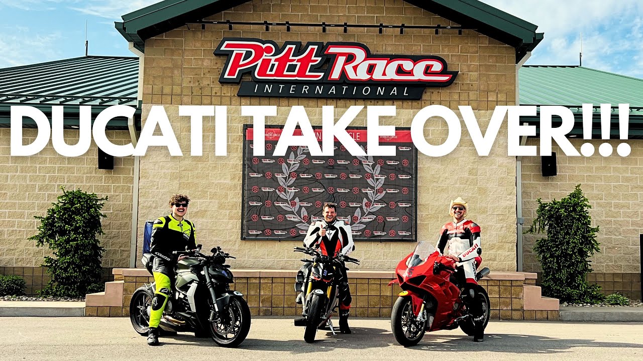2023 PANIGALE V4 UNHINGED : Taking THREE Ducati's to Pitt Race
