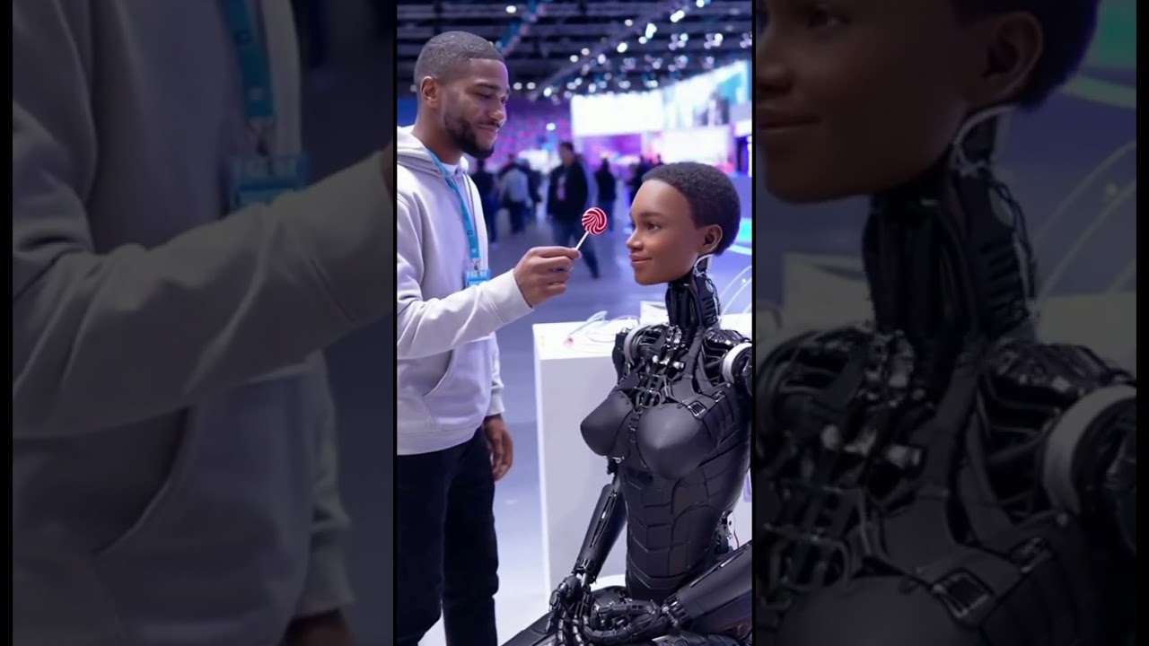 Humanoid tech convention is impressive 🤖 #humanoid #robotgirl