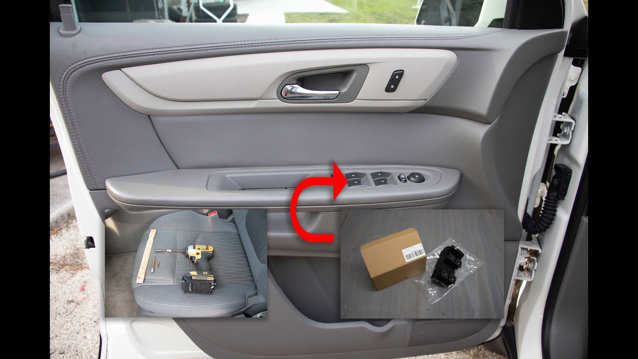 How To Replace Master Window Switch 2015 Chevy Traverse.