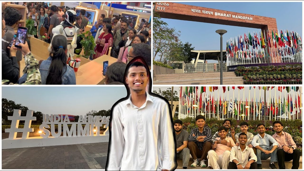 Heart of India: AI Robot's Emotional Tour of Bharat Mandapam 💖