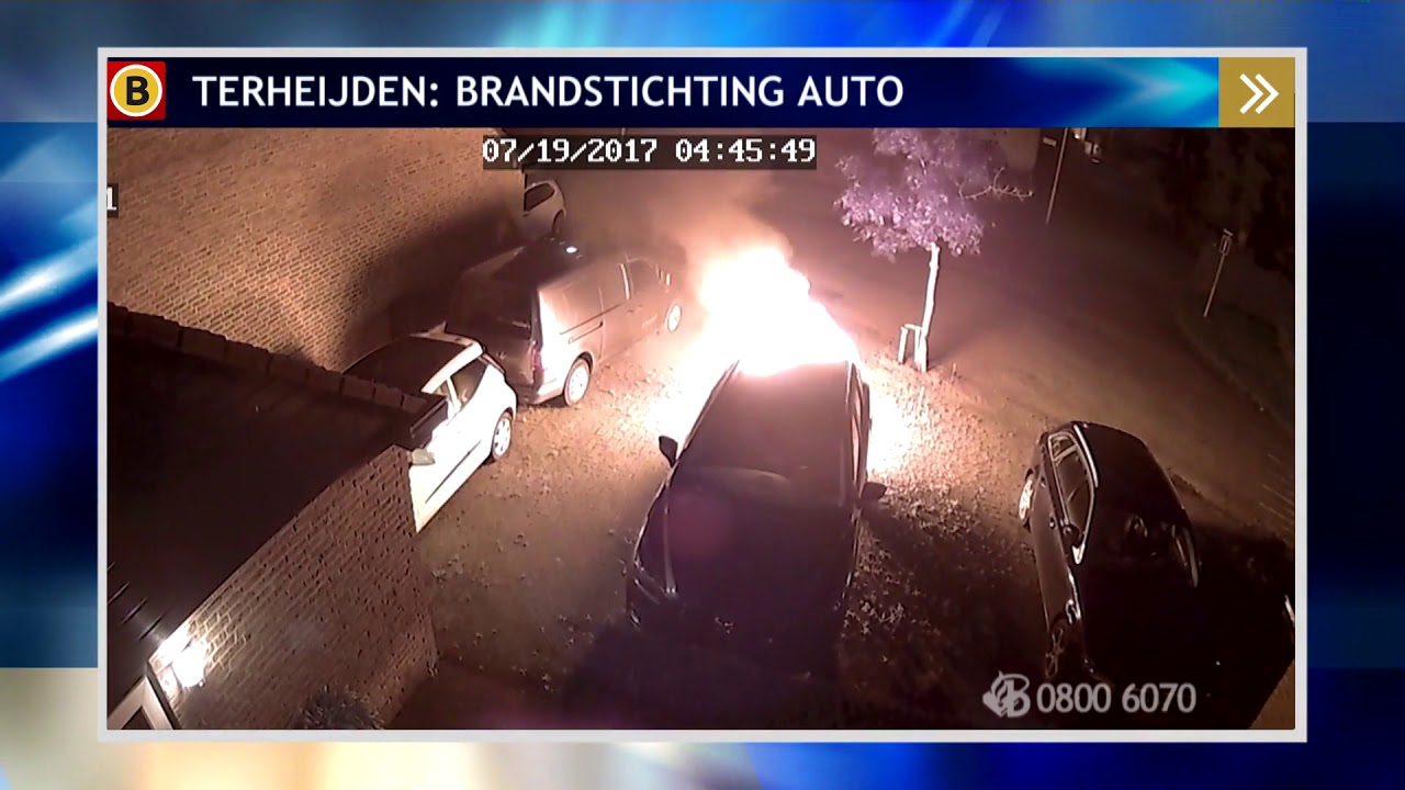 Twee mensen steken auto in brand in Terheijden
