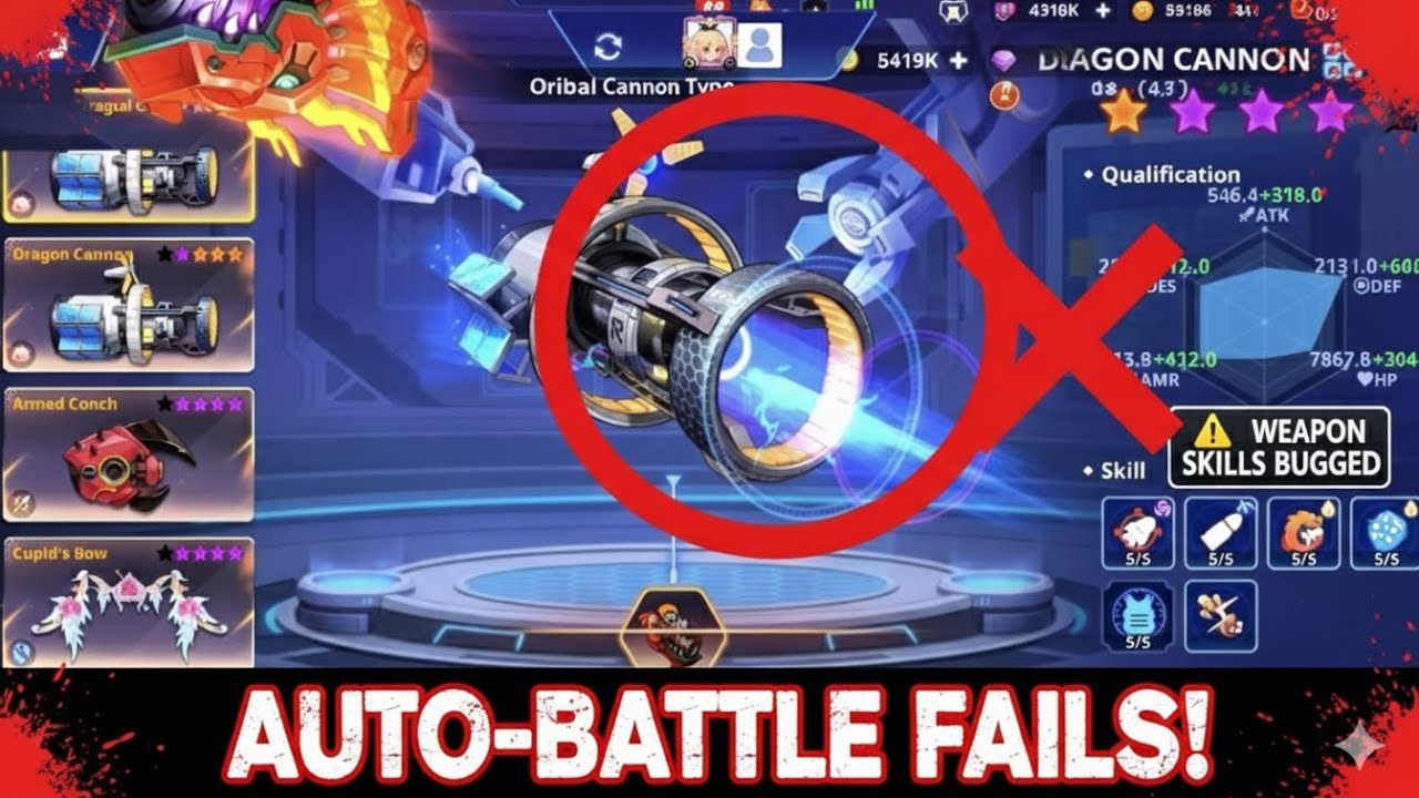 BALLISTIC HERO VNG BUG: Why Your Auto-Battle is Failing! (Broken Weapon Skills)