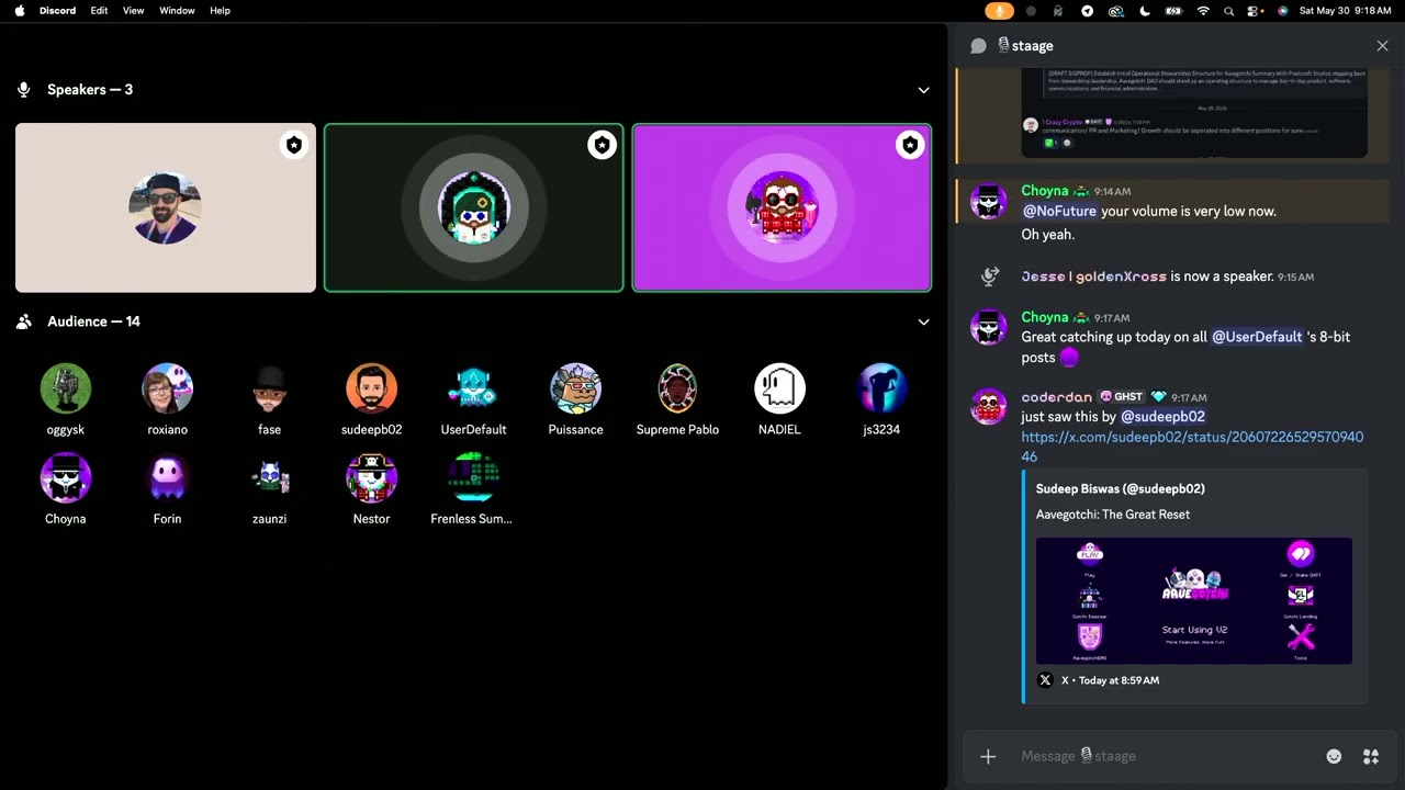 Aavegotchi Hangout / DAO Call: DAO Transition Planning