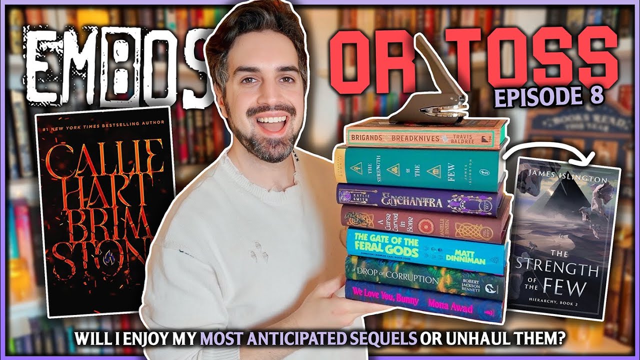 I Read My Most Anticipated Sequels for Emboss or Toss 📚 Reading Vlog