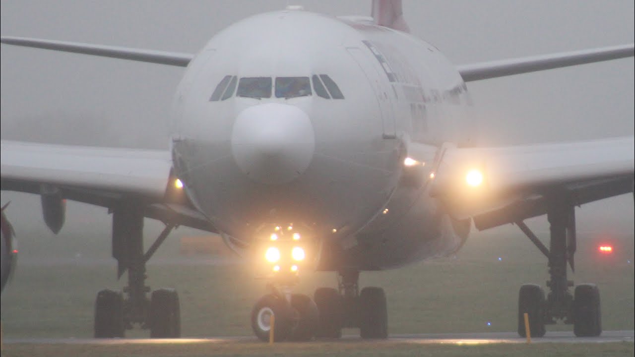 Foggy morning A346 departure G-ECLC