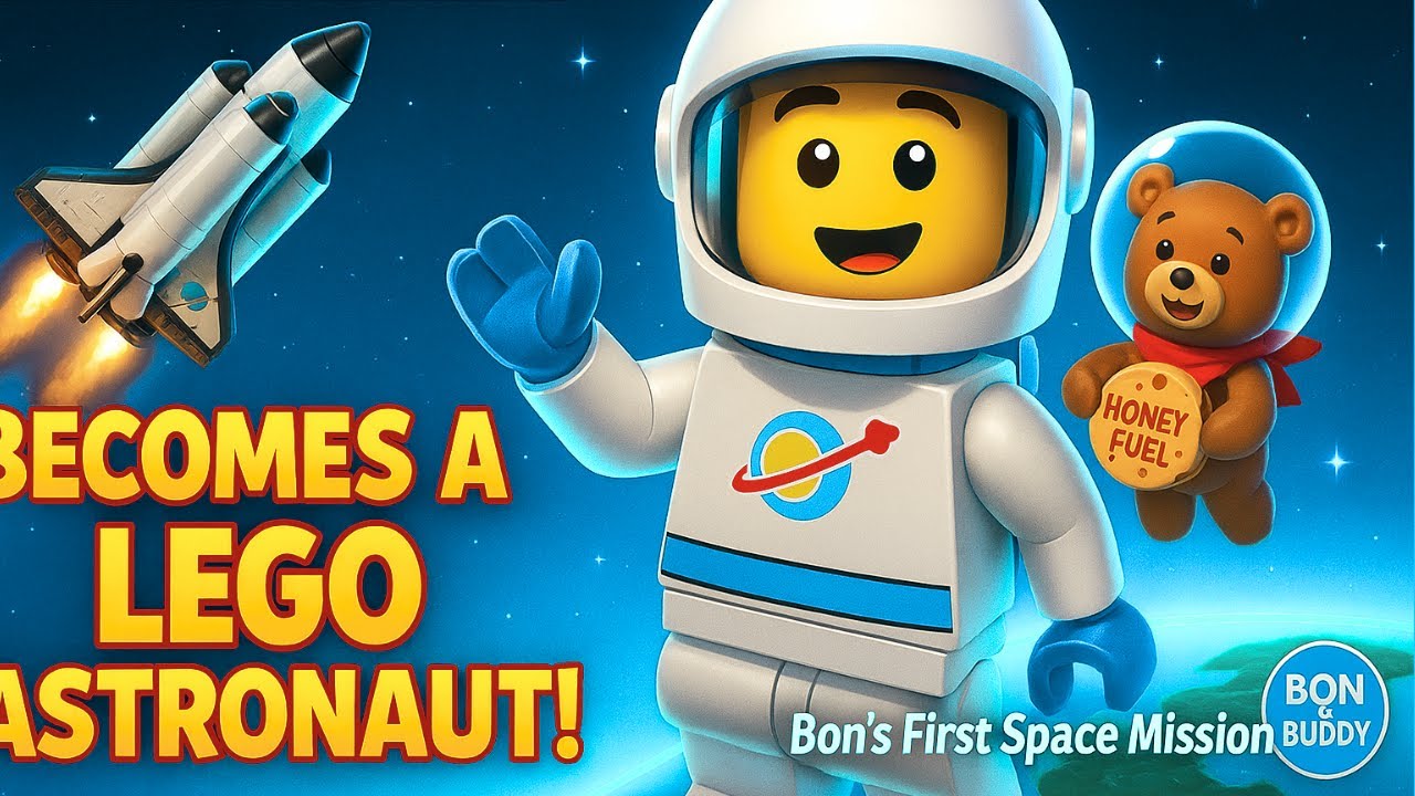 Bon And Buddy Adventure Episode 1👦 Bon Becomes a LEGO Astronaut! 🚀 Cartoon For Baby