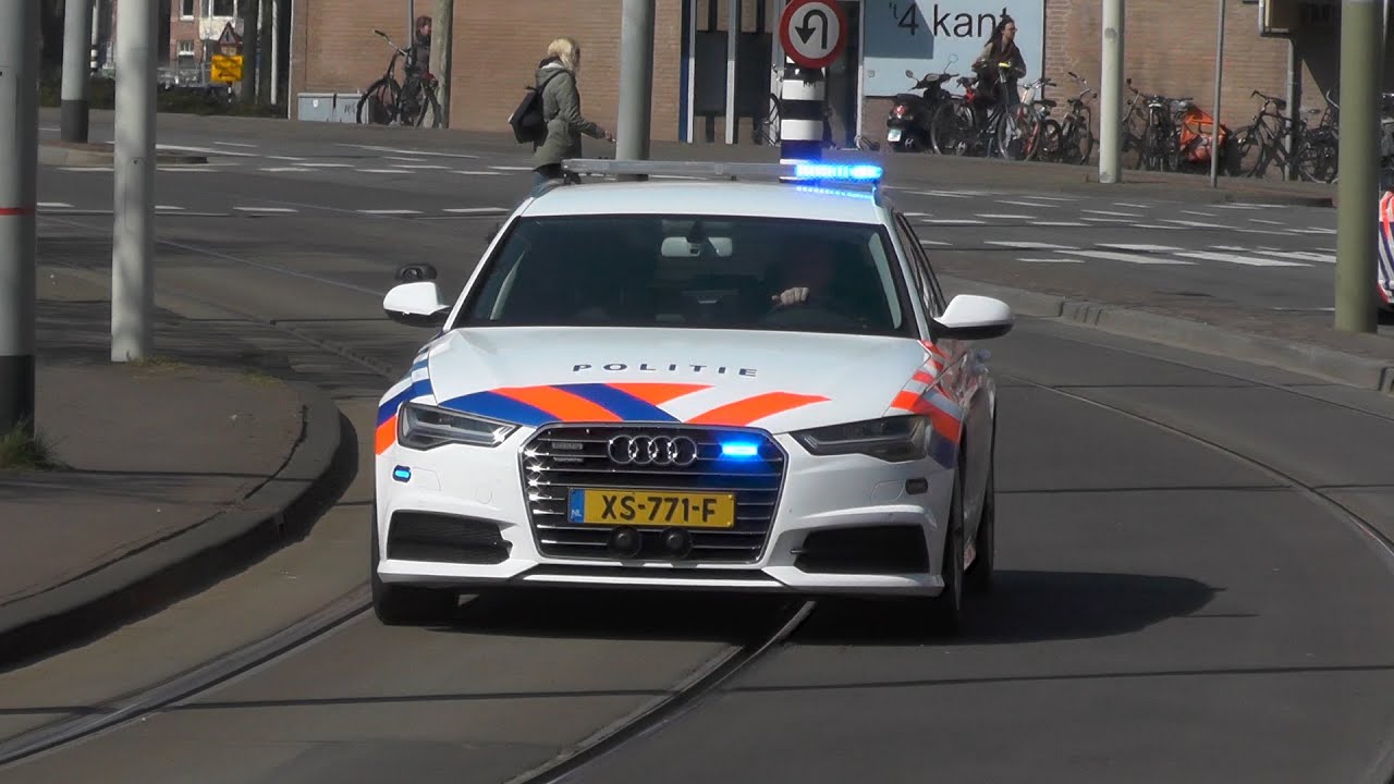 (Spoedtransport & Luchthoorn) Team Verkeer Den Haag begeleidt MICU vanaf het HMC Westeinde Den Haag