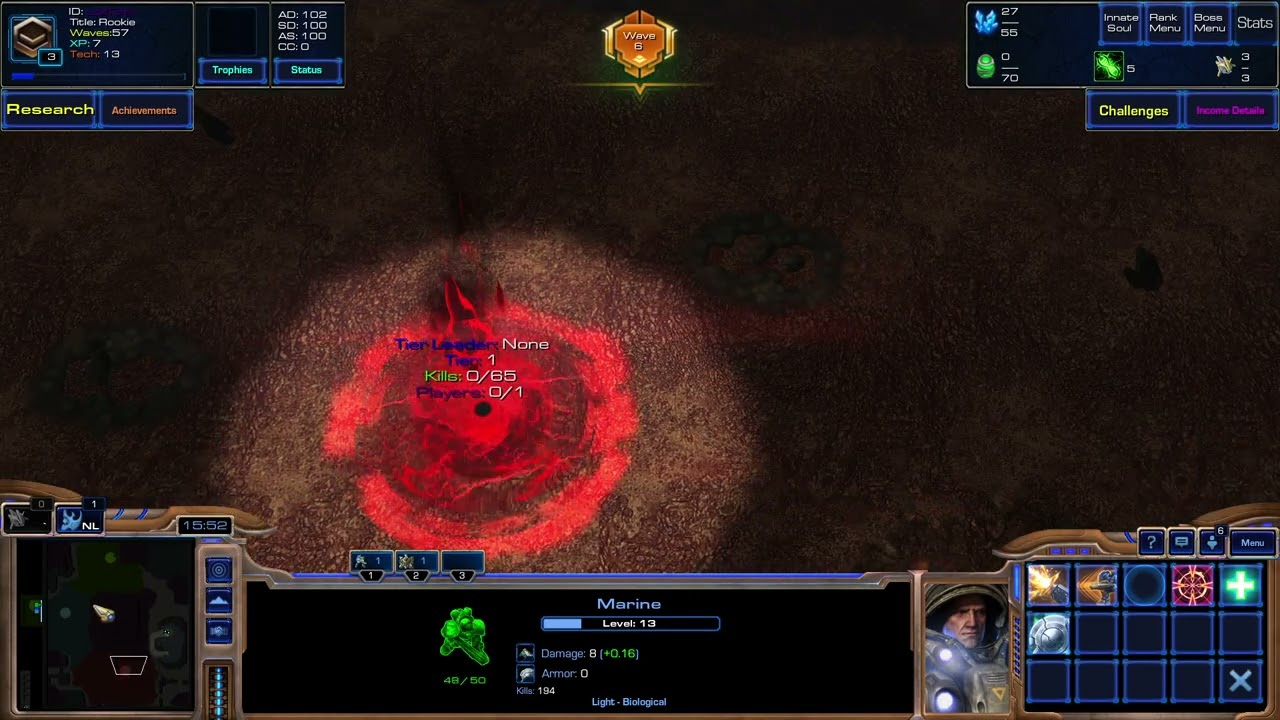 Starcraft 2 Arcade Map Population Zero Farm XP #5