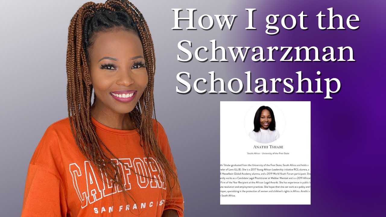 How I got a fully funded International Scholarship| Schwarzman Scholarship | South African YouTuber