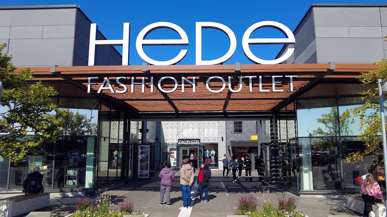 Hede Fashion Outlet, short walk through this shopping center in Kungsbacka, Sweden