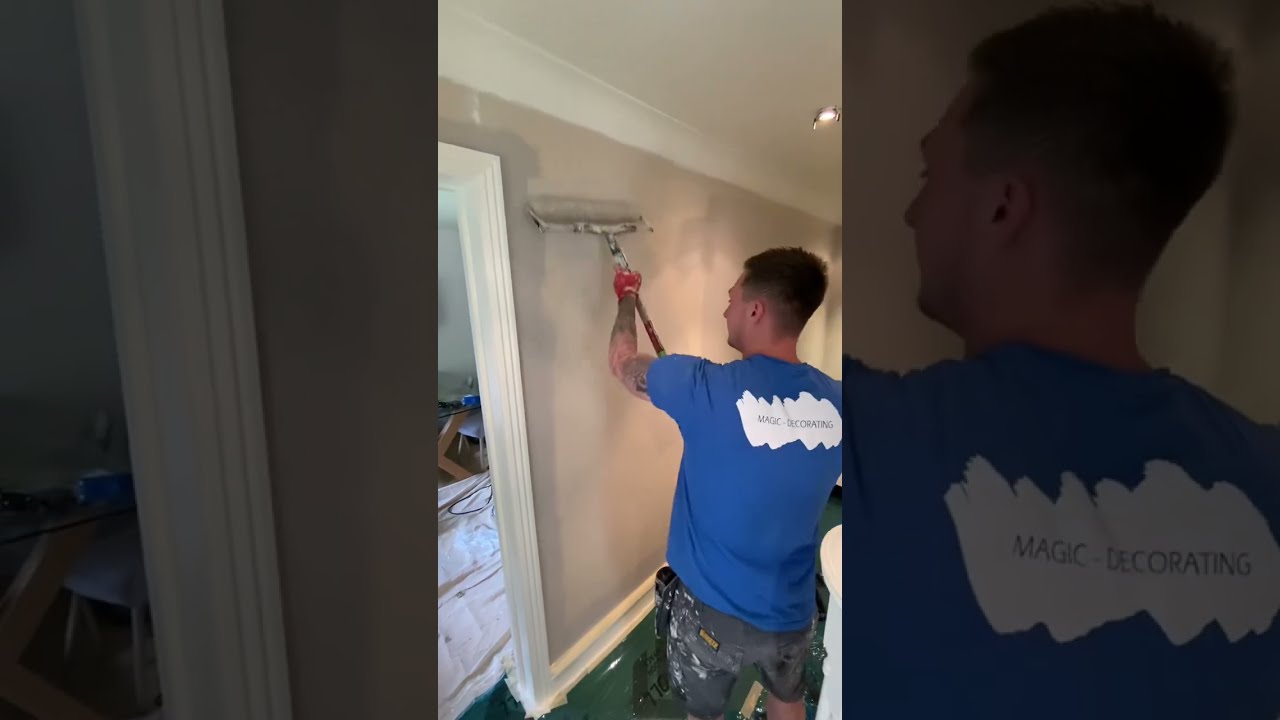 Painting a hall stairs and landing full video