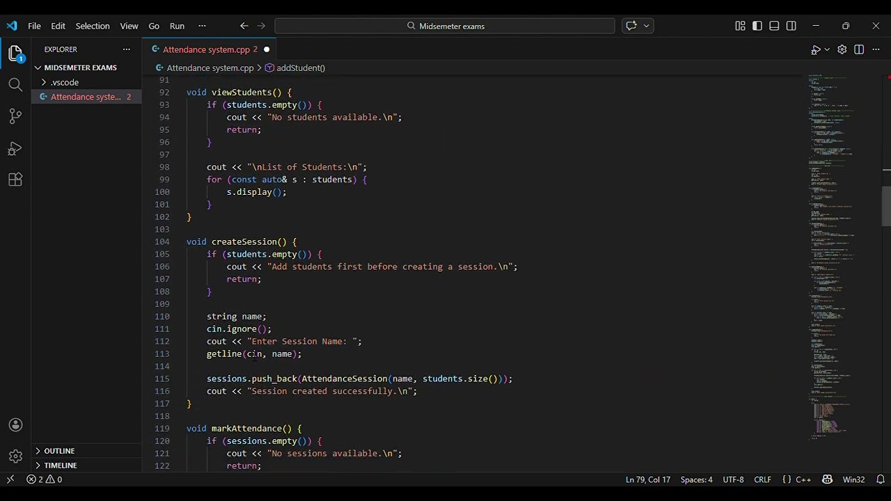 ●HOW TO GENERATE AN ATTENDANCE MANAGEMENT SYYSTEM USING VS CODE