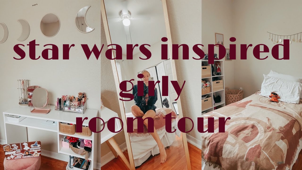 GIRLY Star Wars Inspired Room Tour!! + links!
