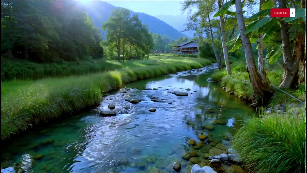 Sleep Fast in Bright Daylight — Gentle Piano & Flowing River Sounds for Deep Calm | 10 Hours