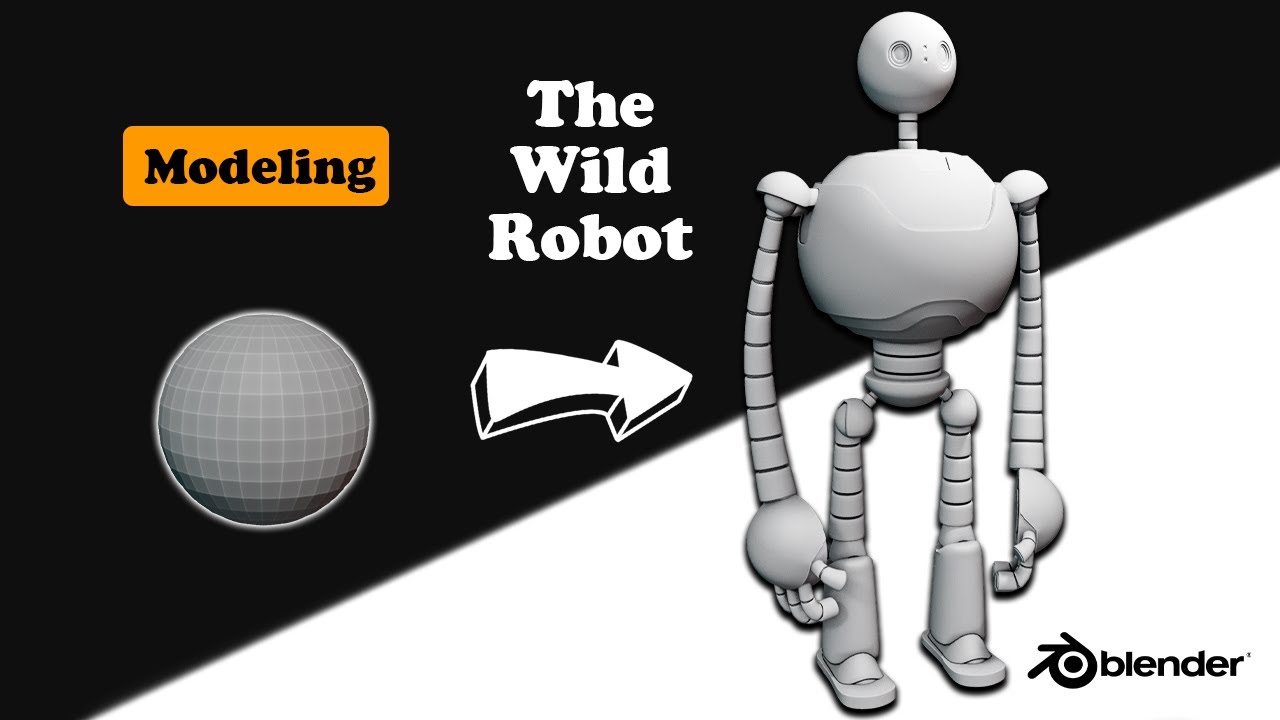 Modeling The Wild Robot in blender | Free Download