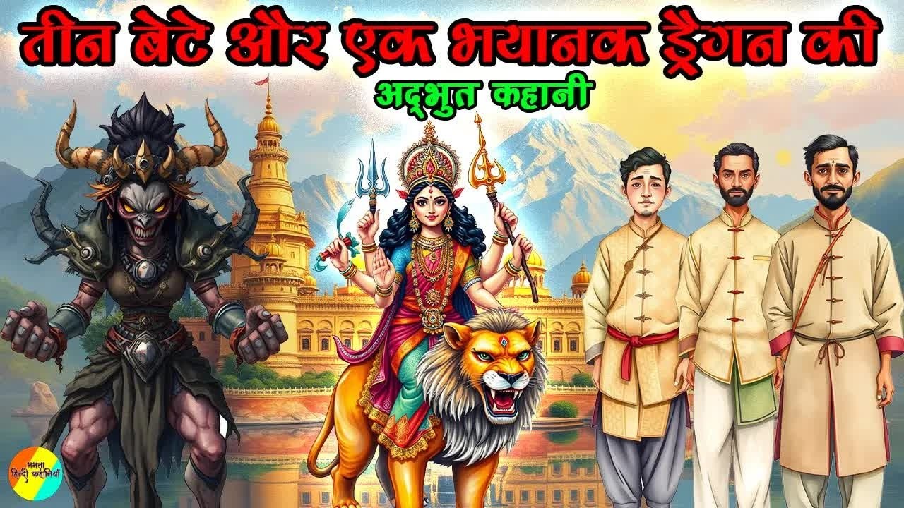 🔴तीन बेटे और एक ड्रैगन की अद्भुत कहानी ｜ ममता हिंदी कहानी ｜ ROCHAK KAHANI ｜ MORAL｜.