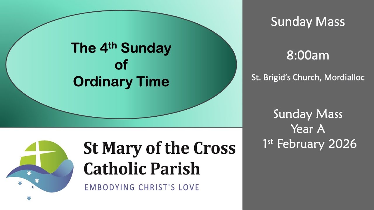 4th Sunday of Ordinary Time  Year A Sunday 8am Masss