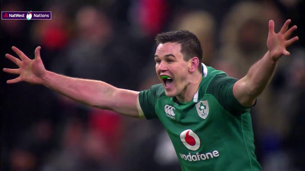 Sexton incredible drop goal - Sexton drop spettacolare contro la Francia