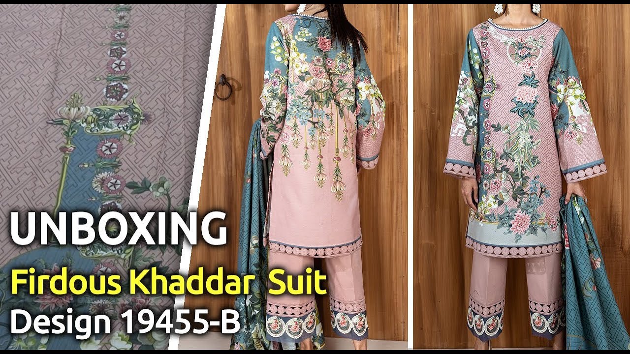 Latest FIRDOUS&nbsp;Winter Collection 2019 | Pakistani unstitched Winter Suits | Design PKC-19455-B
