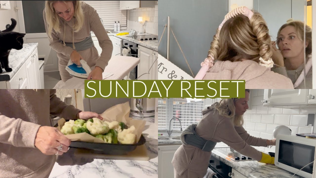 GET IT ALL DONE | cooking | cleaning | shopping | ironing | full Sunday reset routine of a uk sahm