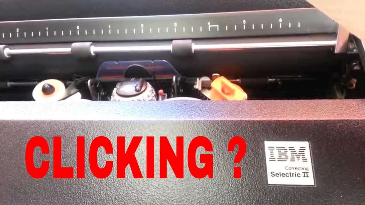 Пишущая машинка IBM Selectric. Шум, клавиша пробела, дребезжание, щелчки. Ремонт, настройка.