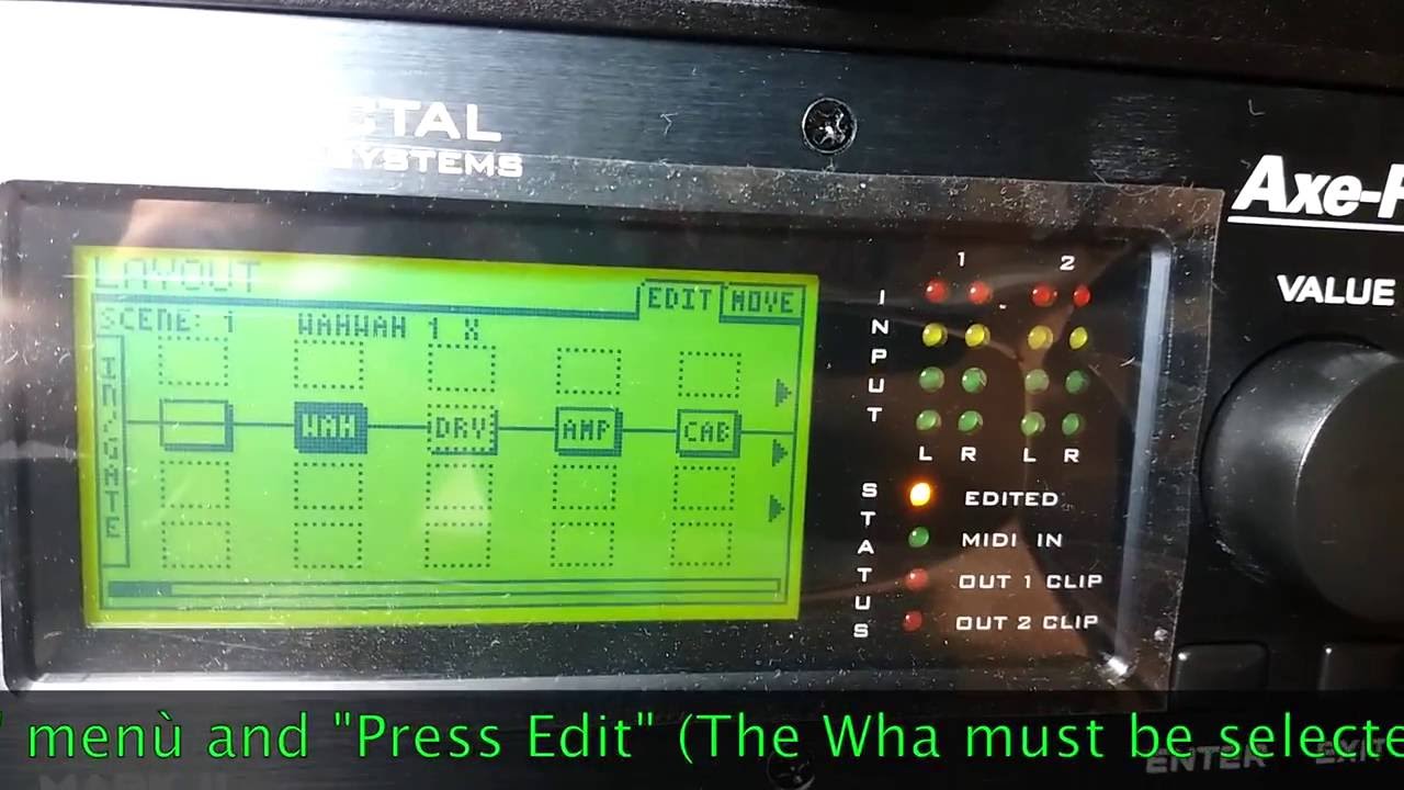 1° VIDEO TUTORIAL How to set the Wha (By Hardware) with the exp pedal on Fractal Axe-Fx2