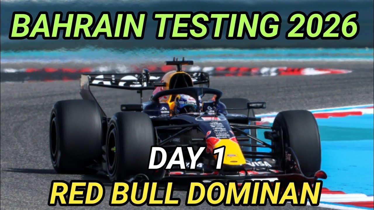 F1 Bahrain Testing Day 1: Verstappen Fastest, Red Bull Starts Pre-Season Testing Strong
