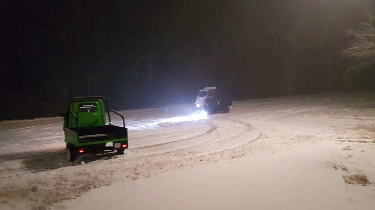 Ape 130 DR drift su neve