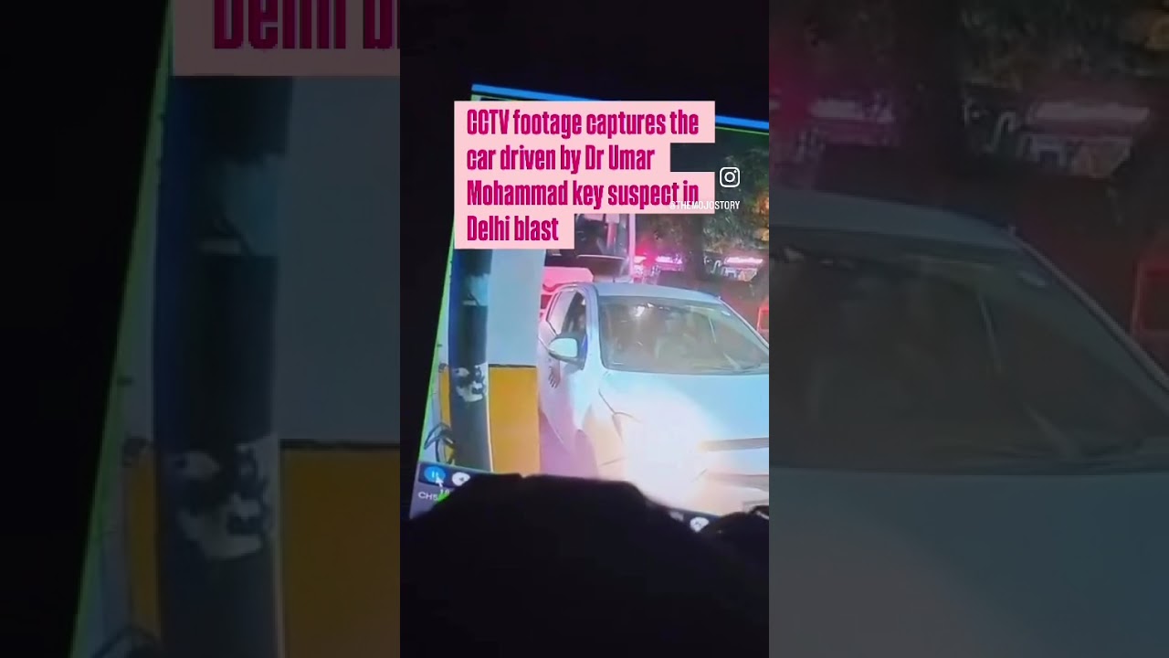 Shocking  ! CCTV Footage of Delhi Blast I  Man Who Set off Bomb on CCTV #india #redfort #viral