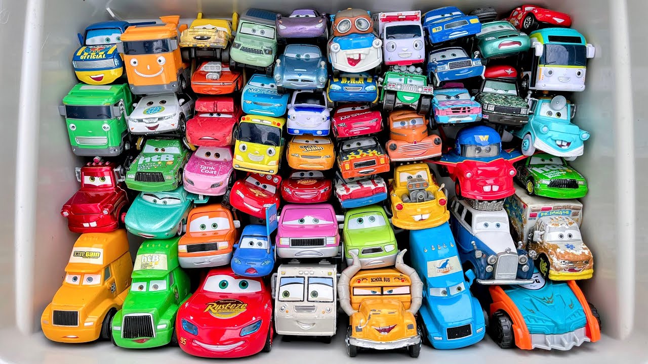 Lot of Disney Pixar Cars Unboxing Review | Lightning Mcqueen Bubble RC Cars | Sliding Cars ASMR