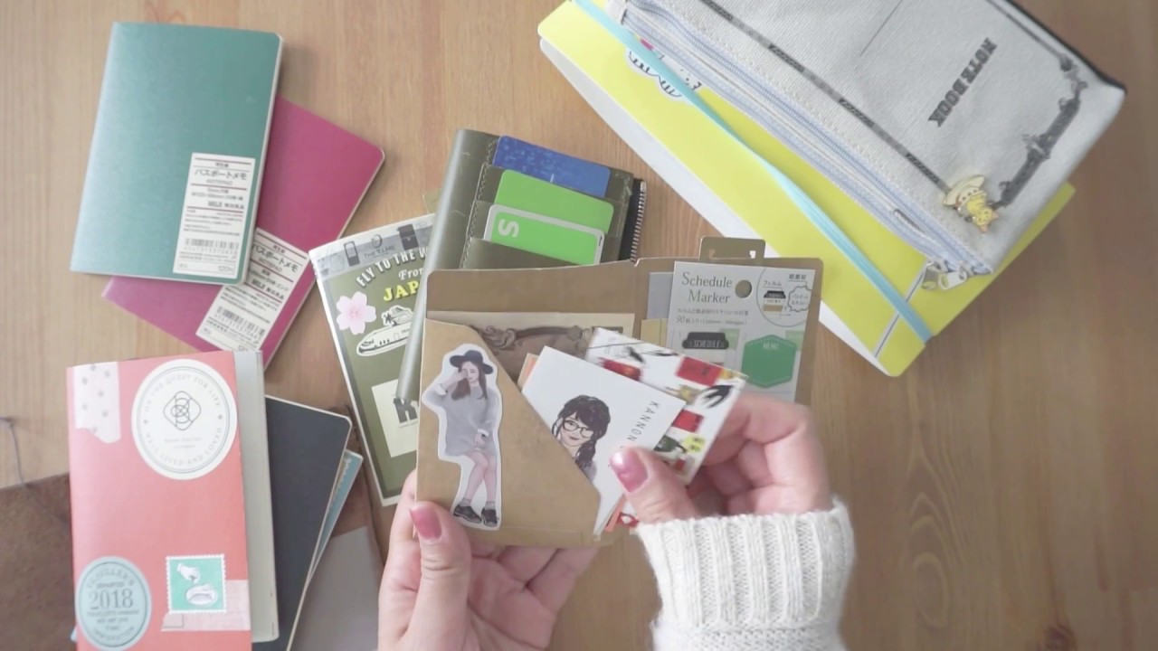 2018 Midori Traveler's Notebook Passport Set up