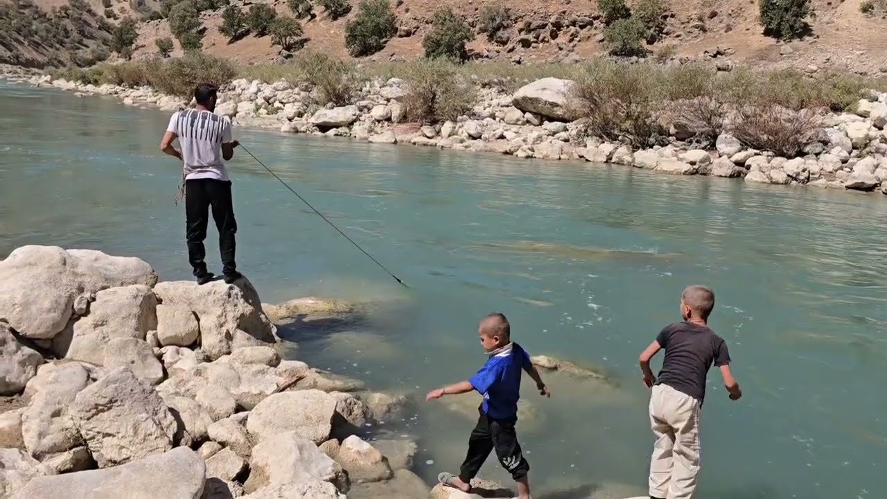 In the heart of nomadic nature • Fishing adventure along the mountain river