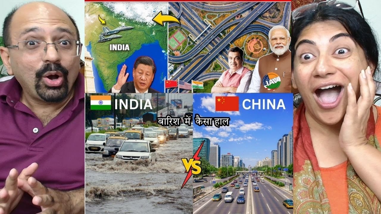 CHINA ROADS vs INDIA ROADS | बारिश में भारत vs चीन के हाल 😲