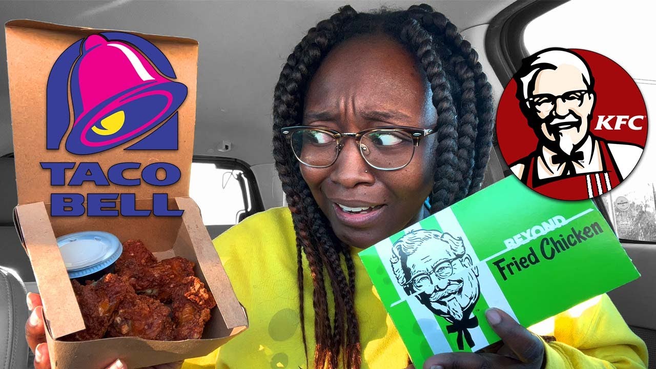 IS THIS REAL CHICKEN!? [KFC & TACO BELL TASTE TEST]