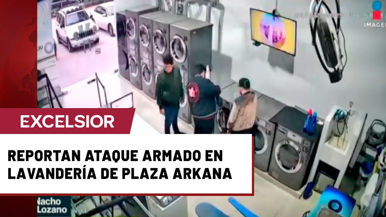 Ataque armado en lavander&iacute;a de Plaza Arkana en el Edomex