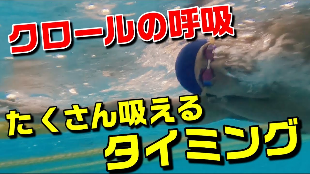 【クロール】たくさん吸える呼吸のタイミング！