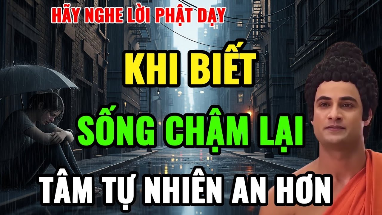 Khi Biết Sống Chậm Lại – Tâm Tự Nhiên An Hơn | Lời Phật Truyền Cảm Hứng  | Audio Tâm Sáng