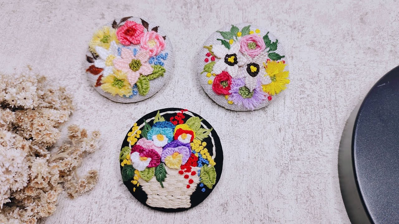 How To Make Embroidery Brooch || DIY Brooch || Handmade Brooch Tutorial