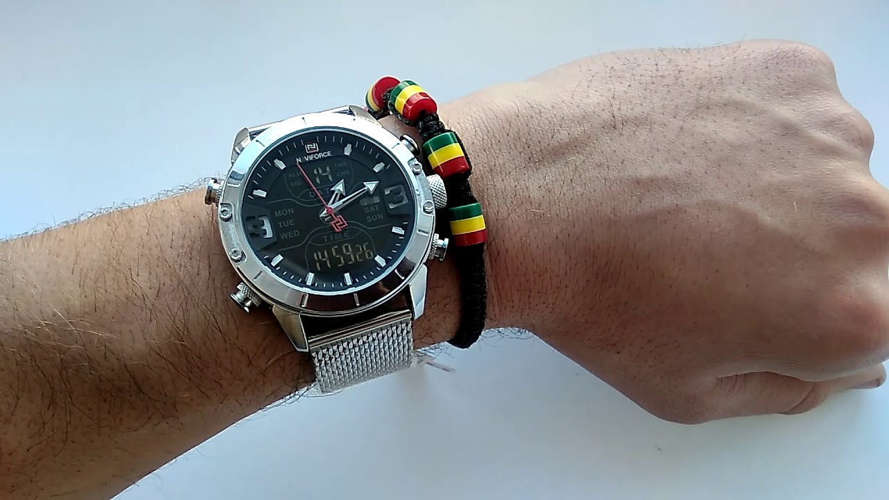 Крутые часы Naviforce 9153 nf9153m и их детальный разбор, настройка, отзывы