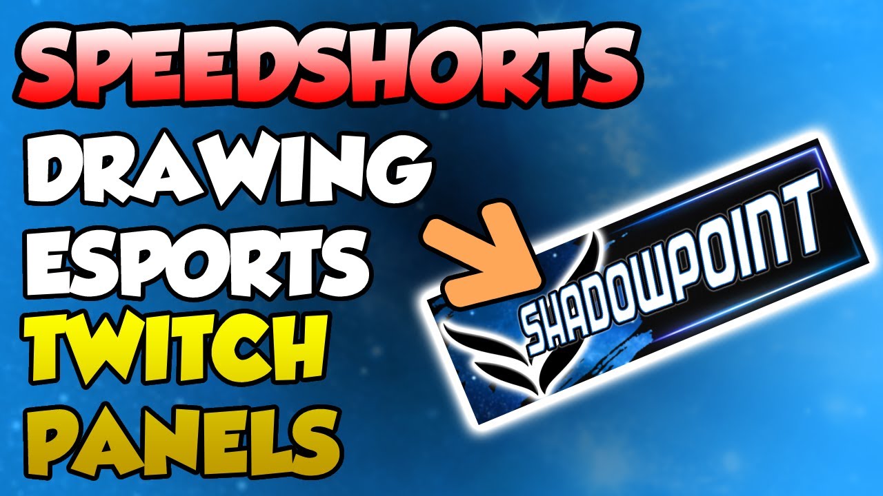 SPEED ART! Twitch Panel for Esports Team! 
