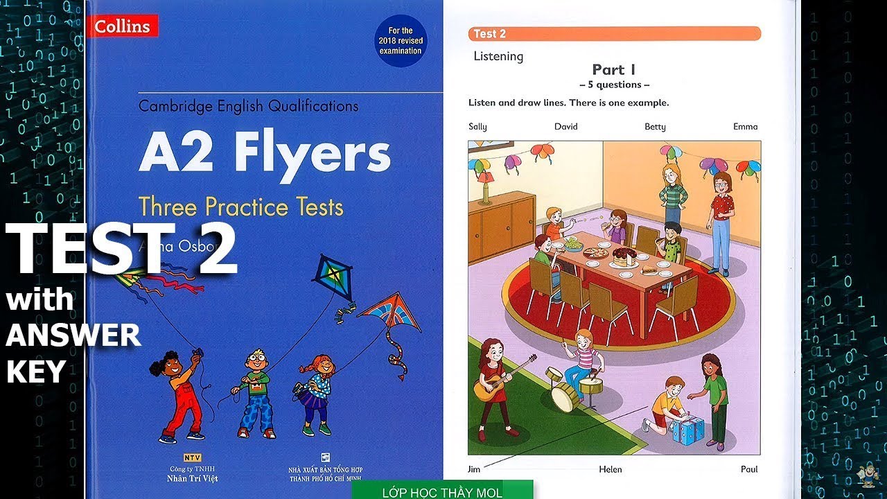 Flyers COLLINS Three Practice Tests - Listening Test 2 | Lớp Học Thầy Mol