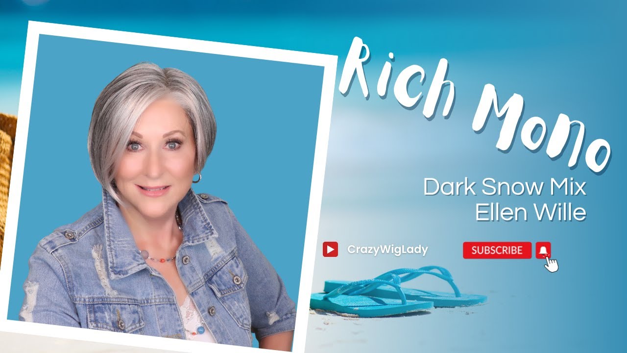 Ellen Wille RICH MONO Wig Review | DARK SNOW MIX | UNBOX and STYLING TIPS AND TRICKS!