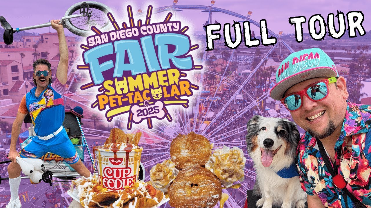 San Diego COUNTY FAIR 2025 - FULL TOUR of Shows, Food, Rides, & what's NEW!