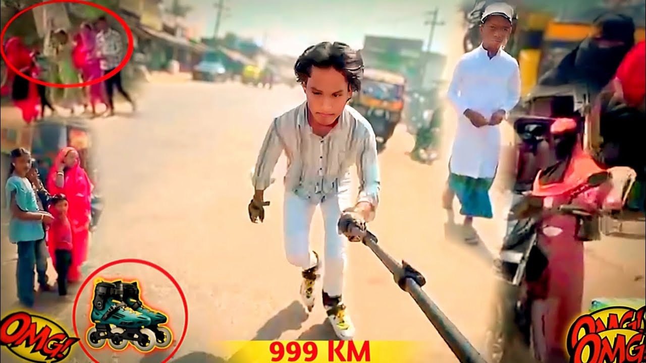 OMG Girls Reaction Skating 🥰| Public Shocking 🙀| Don't miss End | @SadiqueSkater9 ?💬 Wait for End