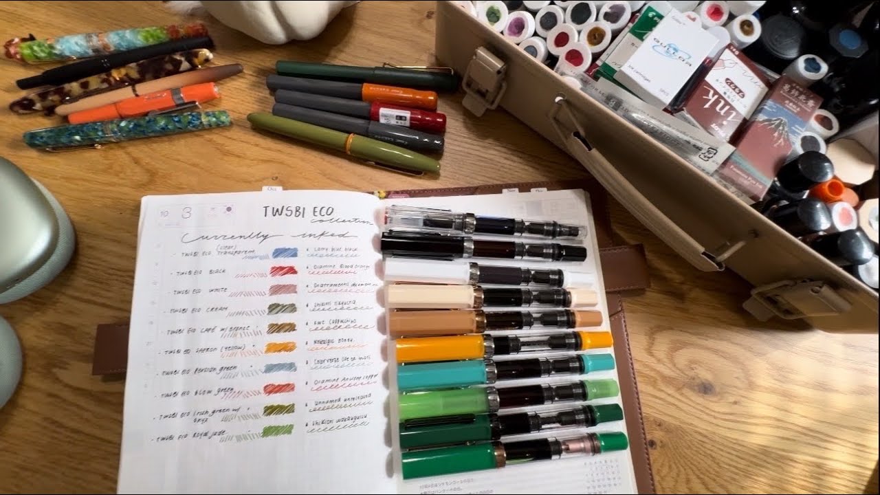 October 2024 currently inked | Full TWSBI ECO Collection