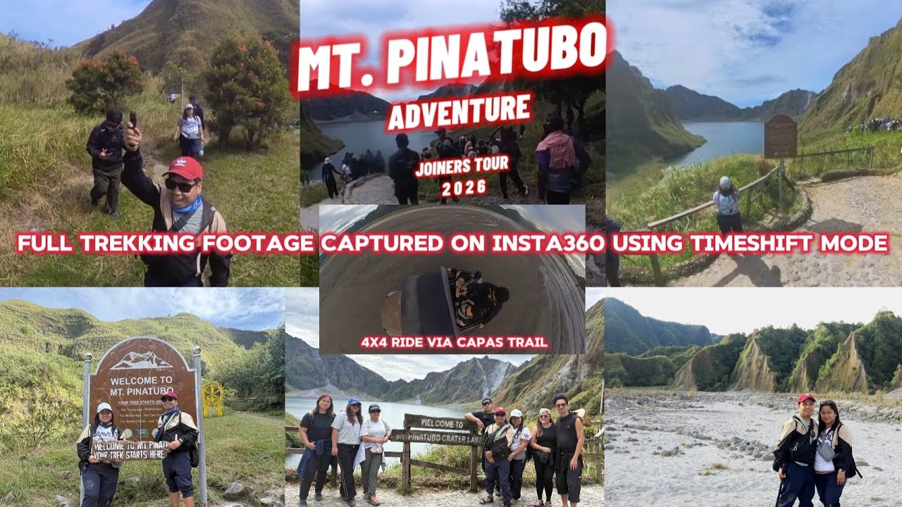 MT PINATUBO ADVENTURE JOINERS TOUR | FULL TREKKING FOOTAGE CAPTURED ON INSTA360 USING TIMESHIFT MODE