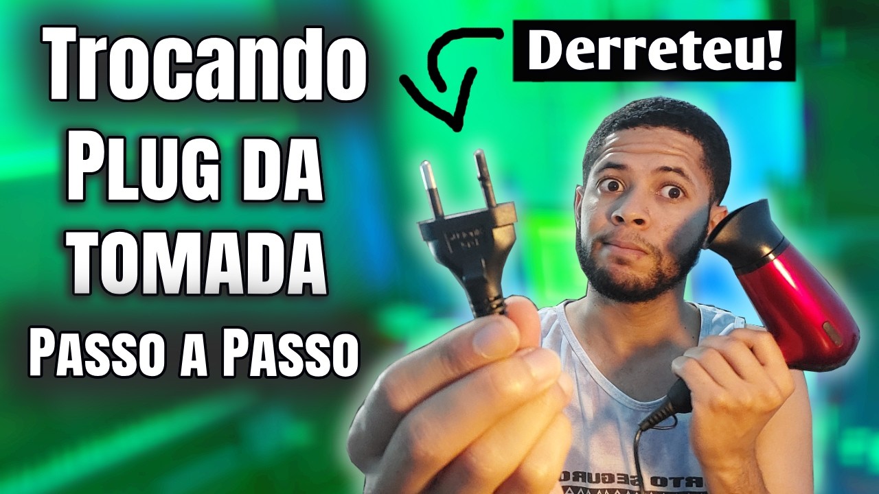 Como trocar plugue de tomada derretido (Passo a Passo)